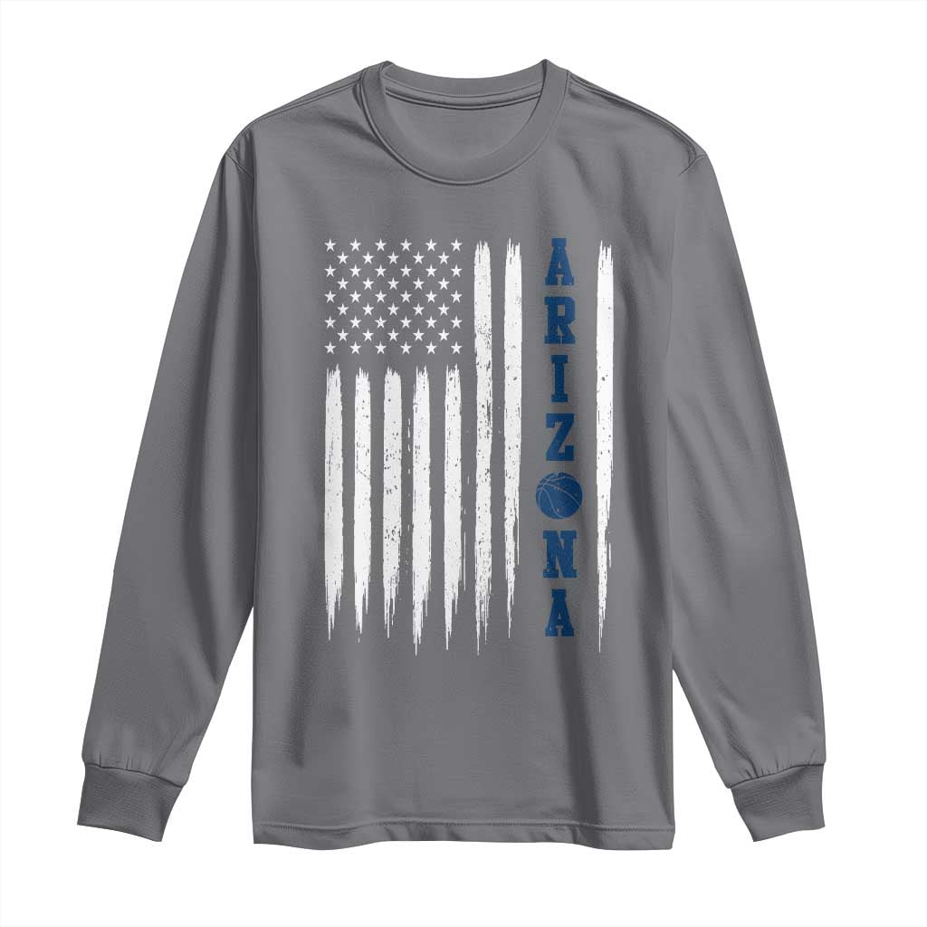 Arizona Patriotic Sports Long Sleeve Shirt US Flag Basketball Player Gift