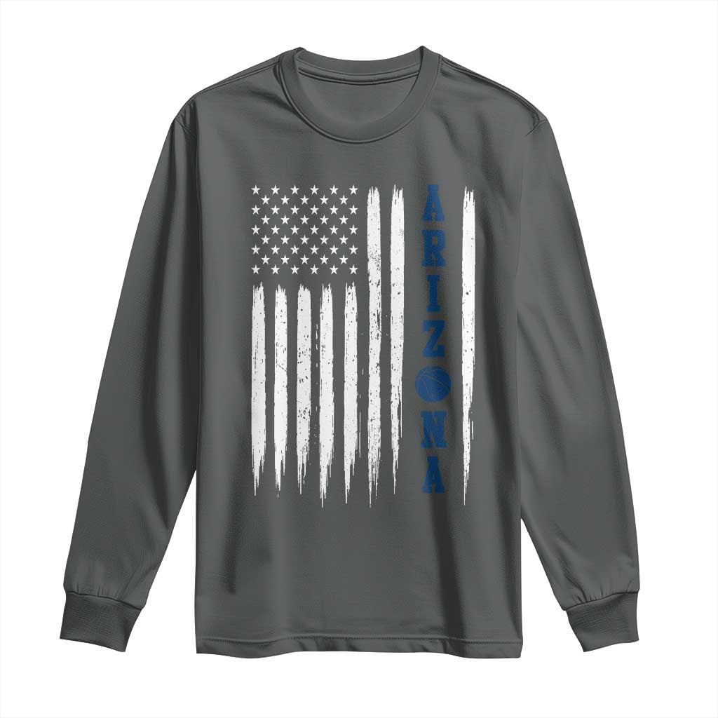Arizona Patriotic Sports Long Sleeve Shirt US Flag Basketball Player Gift