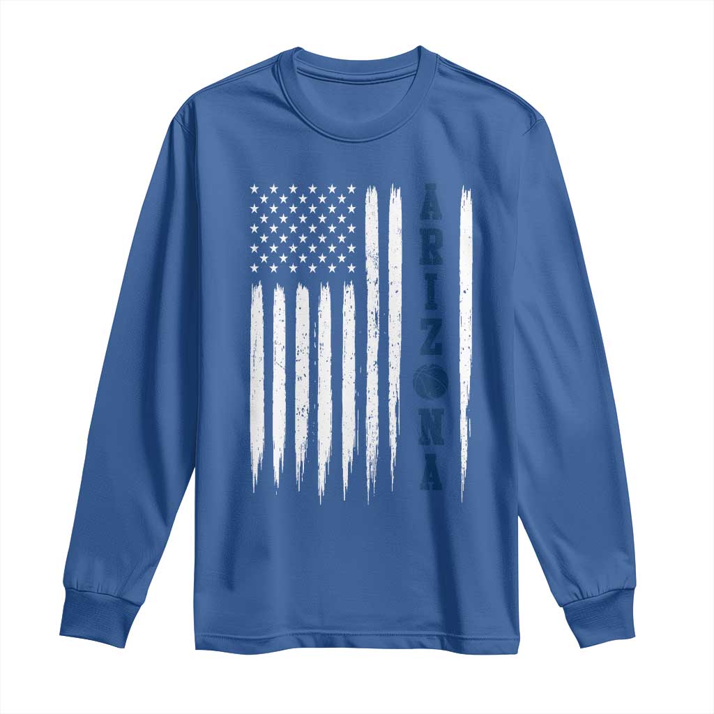 Arizona Patriotic Sports Long Sleeve Shirt US Flag Basketball Player Gift