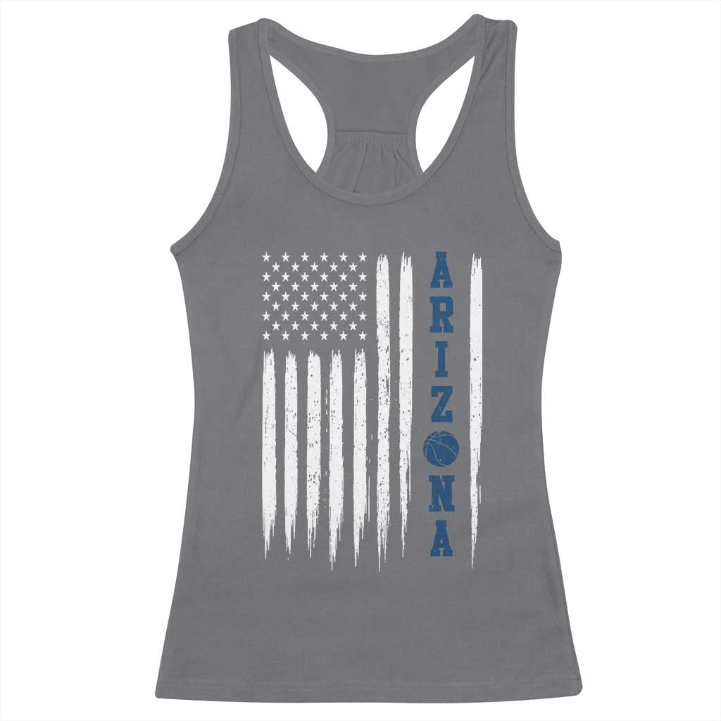 Arizona Patriotic Sports Racerback Tank Top US Flag Basketball Player Gift