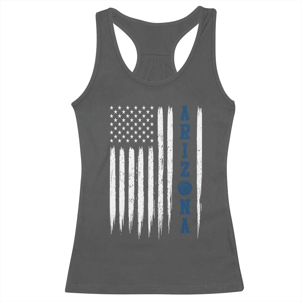 Arizona Patriotic Sports Racerback Tank Top US Flag Basketball Player Gift