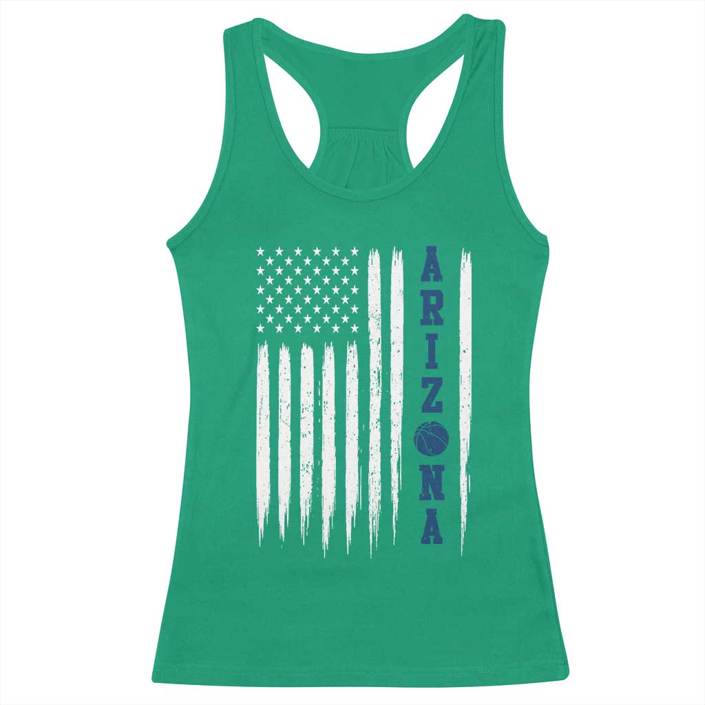 Arizona Patriotic Sports Racerback Tank Top US Flag Basketball Player Gift
