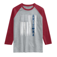 Arizona Patriotic Sports Raglan Shirt US Flag Basketball Player Gift