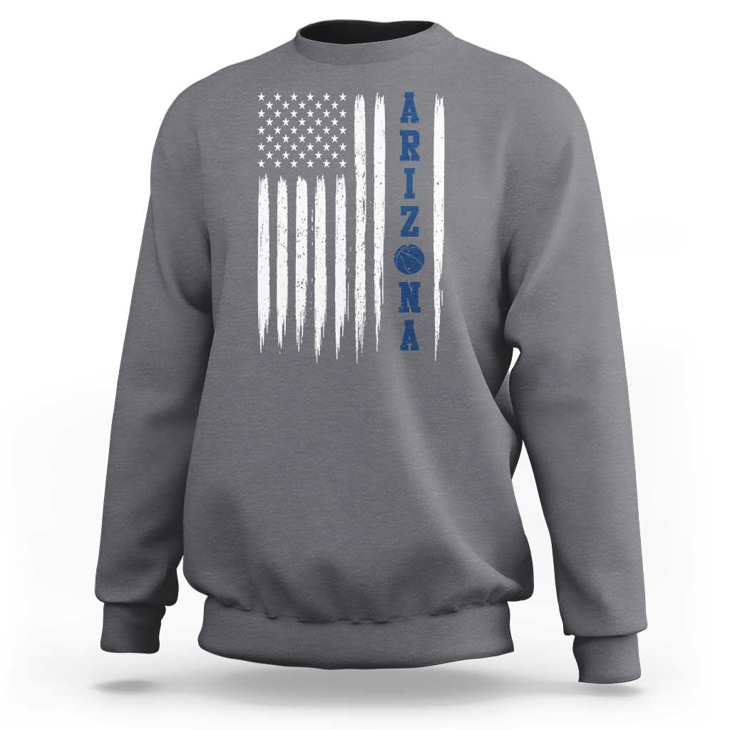 Arizona Patriotic Sports Sweatshirt US Flag Basketball Player Gift