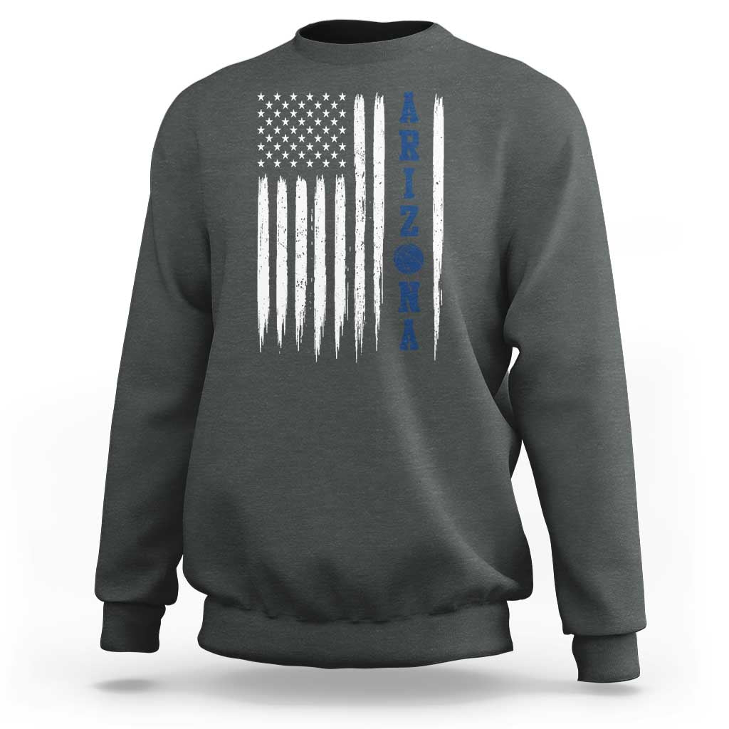 Arizona Patriotic Sports Sweatshirt US Flag Basketball Player Gift