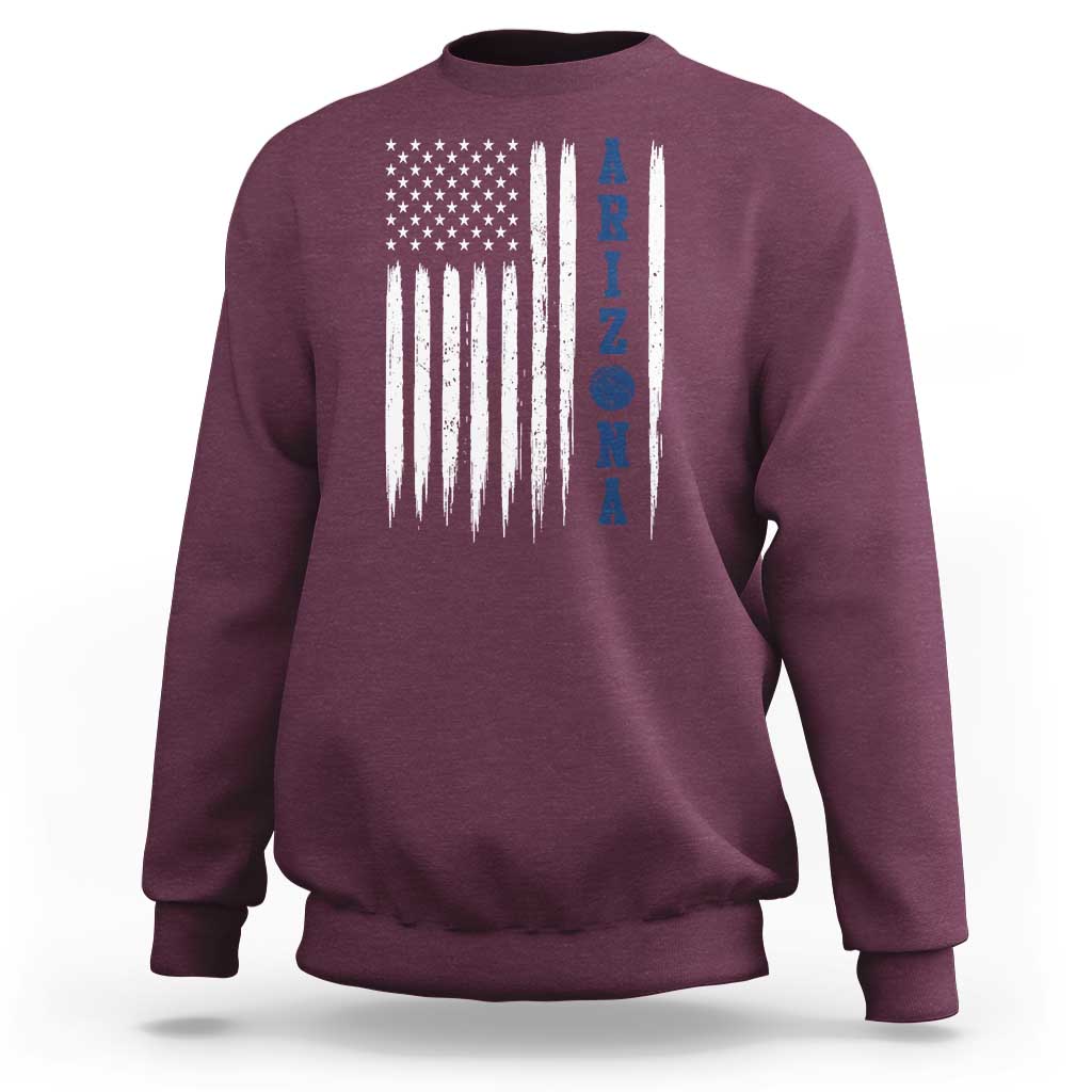 Arizona Patriotic Sports Sweatshirt US Flag Basketball Player Gift