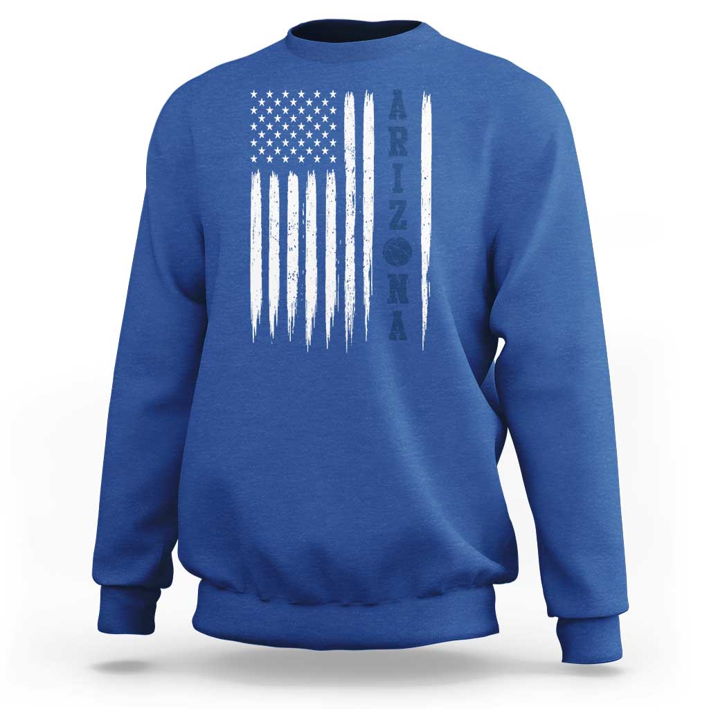 Arizona Patriotic Sports Sweatshirt US Flag Basketball Player Gift