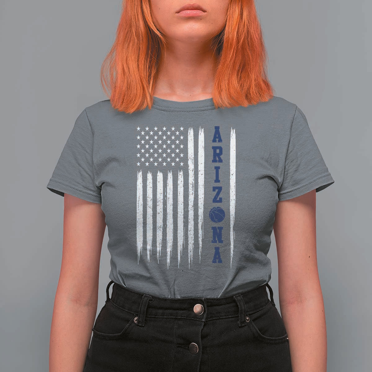 Arizona Patriotic Sports T Shirt For Women US Flag Basketball Player Gift