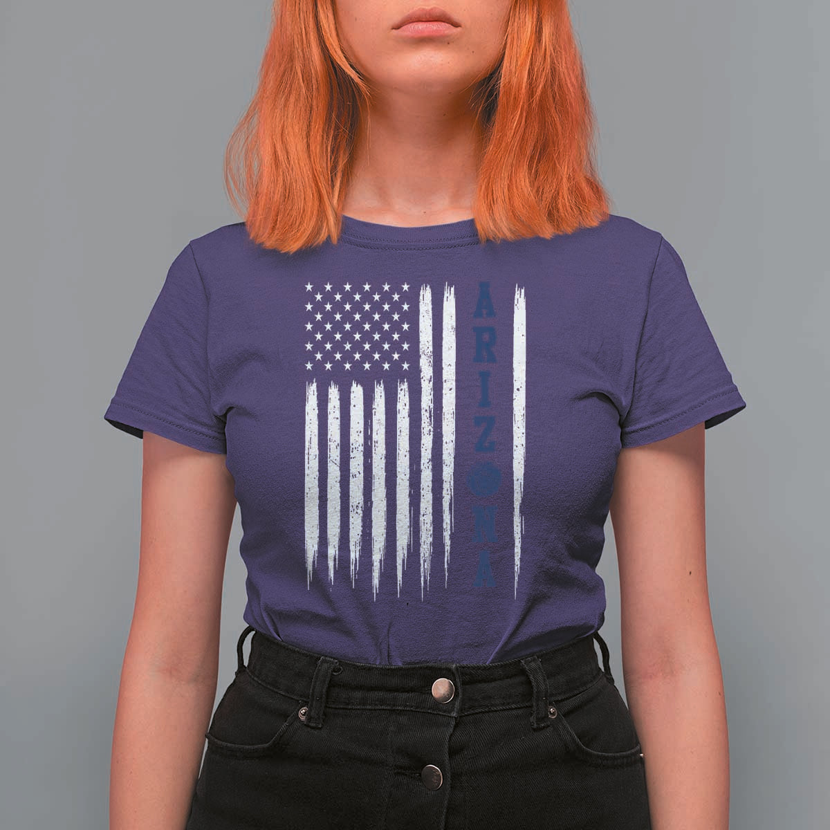 Arizona Patriotic Sports T Shirt For Women US Flag Basketball Player Gift