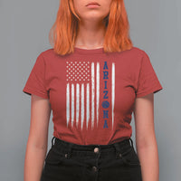 Arizona Patriotic Sports T Shirt For Women US Flag Basketball Player Gift