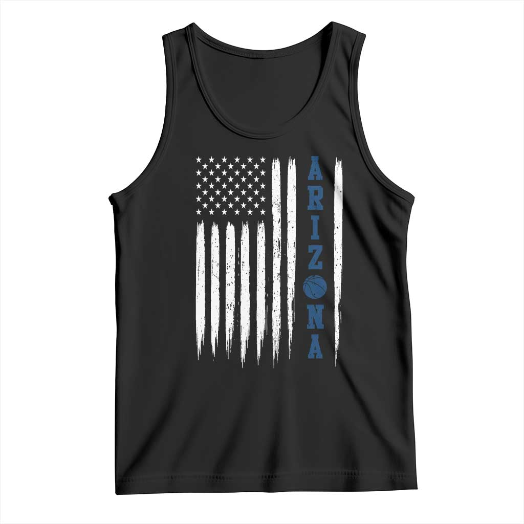 Arizona Patriotic Sports Tank Top US Flag Basketball Player Gift