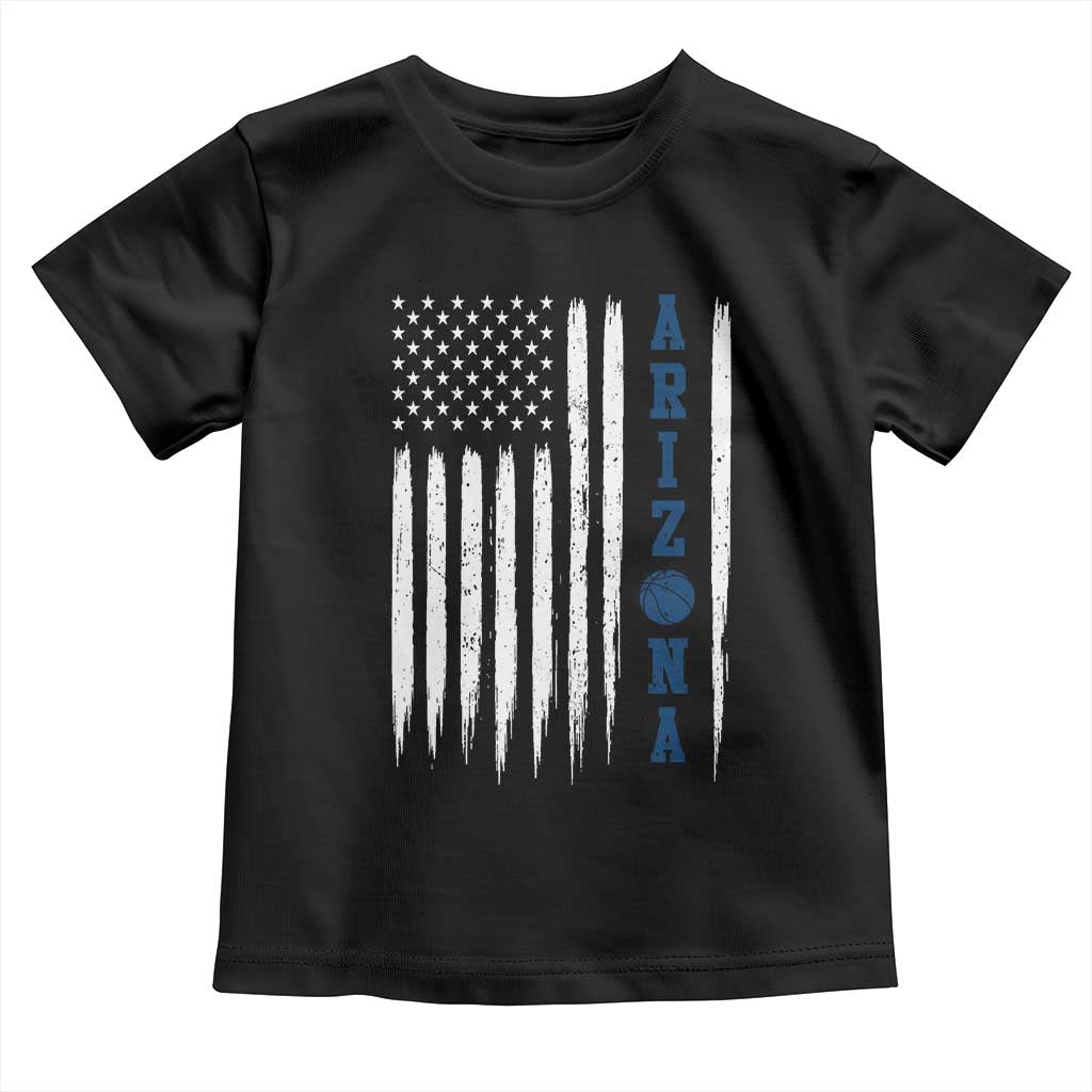 Arizona Patriotic Sports Toddler T Shirt US Flag Basketball Player Gift