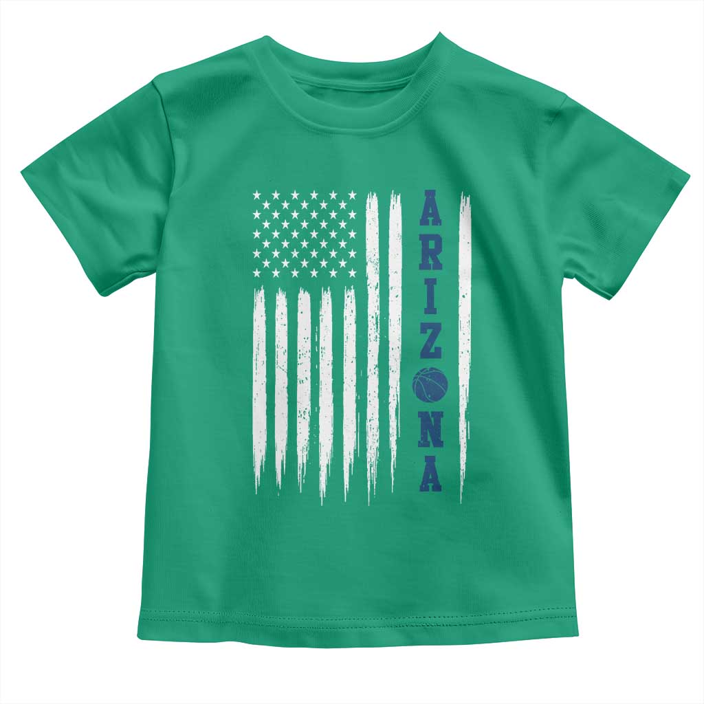 Arizona Patriotic Sports Toddler T Shirt US Flag Basketball Player Gift