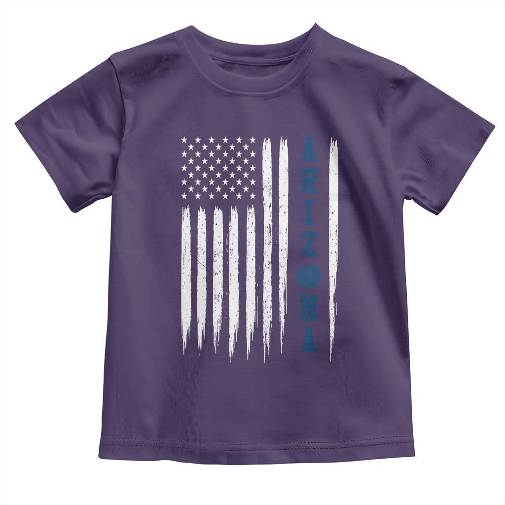 Arizona Patriotic Sports Toddler T Shirt US Flag Basketball Player Gift