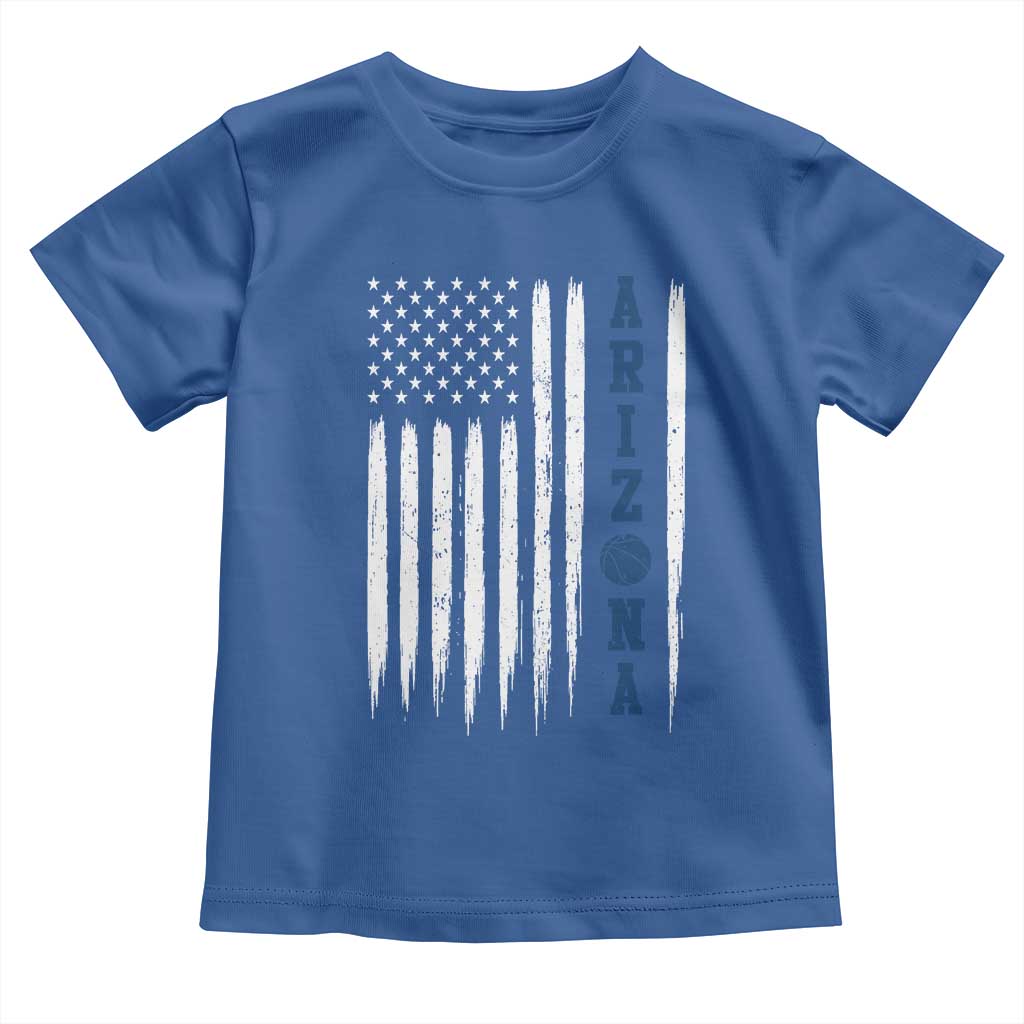 Arizona Patriotic Sports Toddler T Shirt US Flag Basketball Player Gift