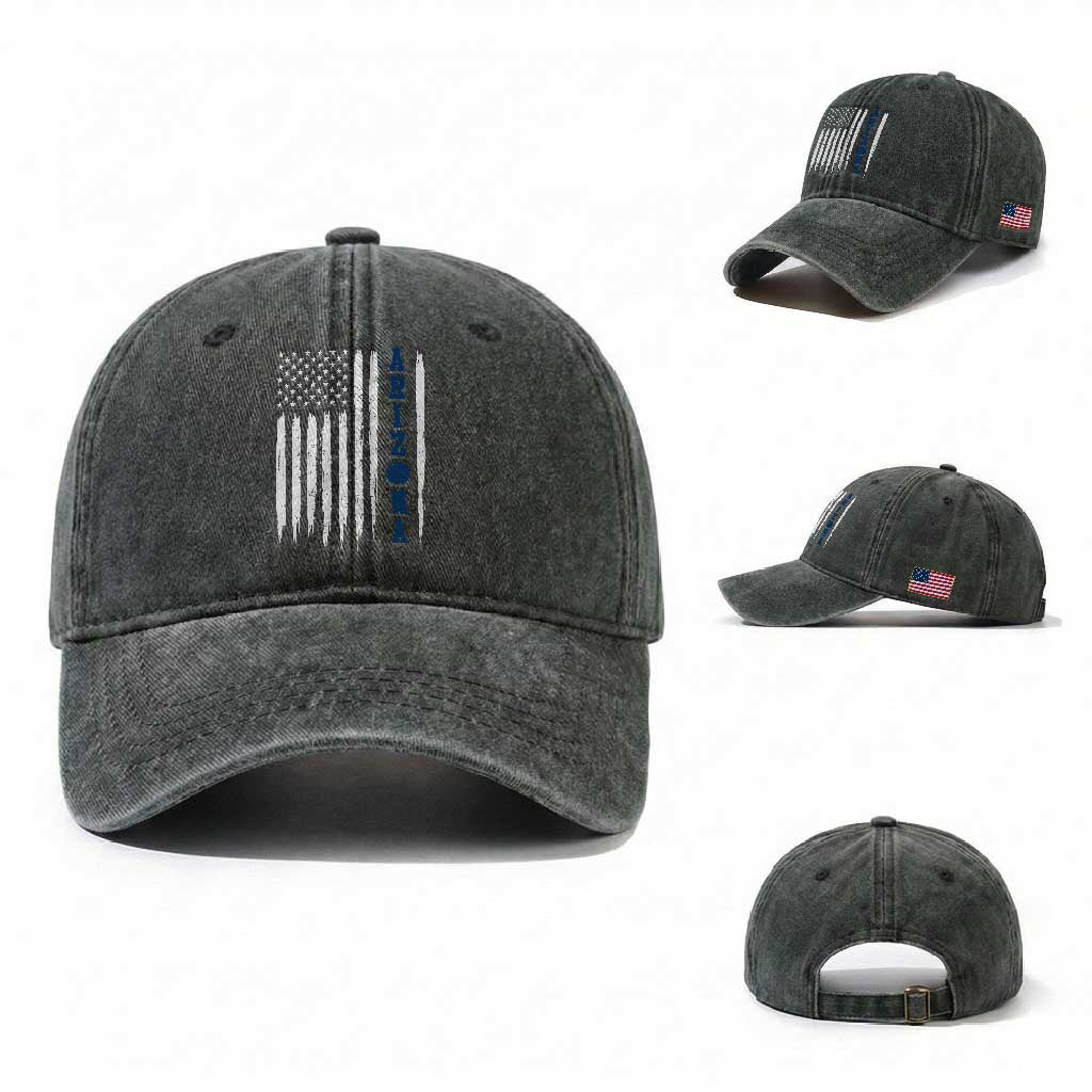 Arizona Patriotic Sports Washed Cotton Baseball Cap US Flag Basketball Player Gift