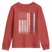 Arizona Patriotic Sports Youth Sweatshirt US Flag Basketball Player Gift