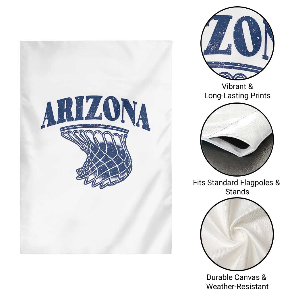 Arizona State Hoops Fan Gift Garden Flag Basketball Lover