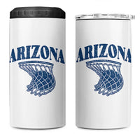 Arizona State Hoops Fan Gift 4 in 1 Can Cooler Tumbler Basketball Lover