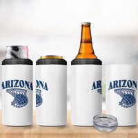 Arizona State Hoops Fan Gift 4 in 1 Can Cooler Tumbler Basketball Lover