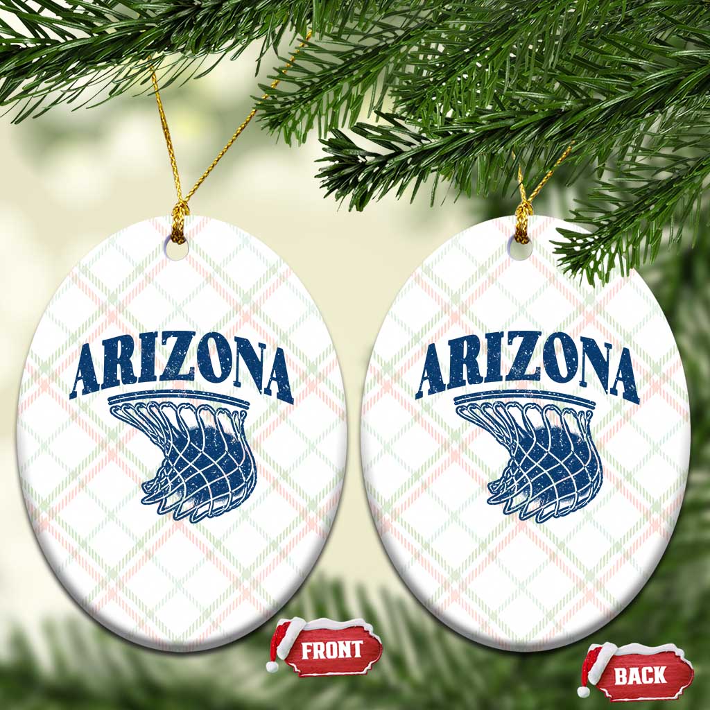 Arizona State Hoops Fan Gift Ceramic Ornament Basketball Lover