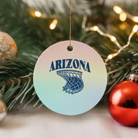 Arizona State Hoops Fan Gift Ceramic Ornament Basketball Lover