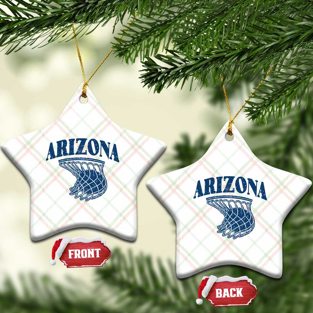 Arizona State Hoops Fan Gift Ceramic Ornament Basketball Lover