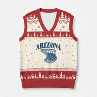 Arizona State Hoops Fan Gift V-Neck Knit Sweater Vest Basketball Lover