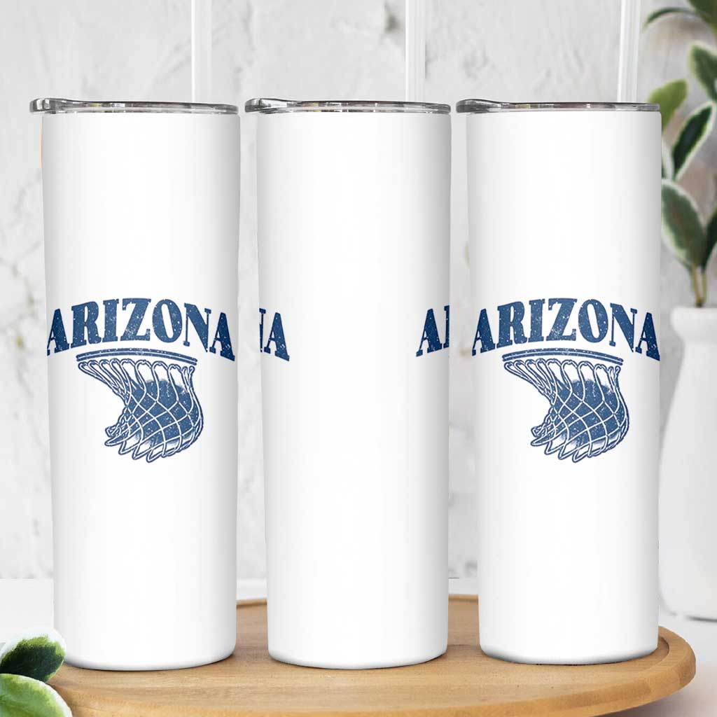 Arizona State Hoops Fan Gift Skinny Tumbler Basketball Lover