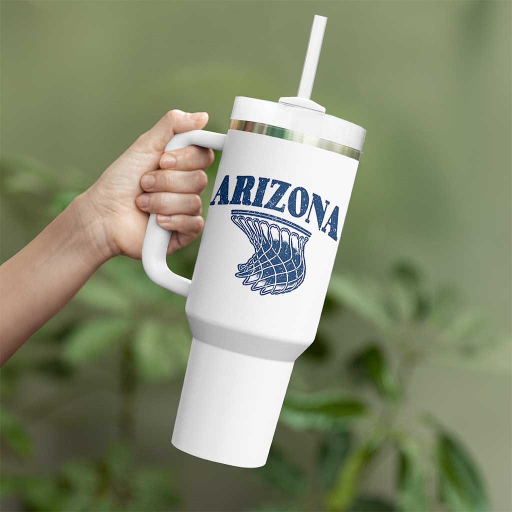 Arizona State Hoops Fan Gift Tumbler With Handle Basketball Lover