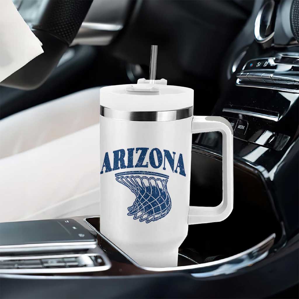 Arizona State Hoops Fan Gift Tumbler With Handle Basketball Lover