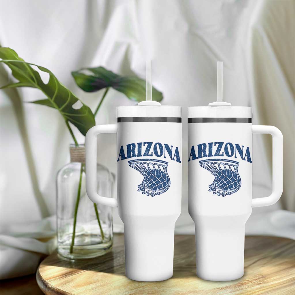 Arizona State Hoops Fan Gift Tumbler With Handle Basketball Lover