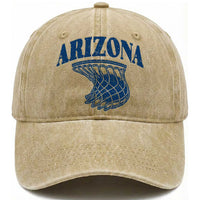 Arizona State Hoops Fan Gift Washed Cotton Baseball Cap Basketball Lover