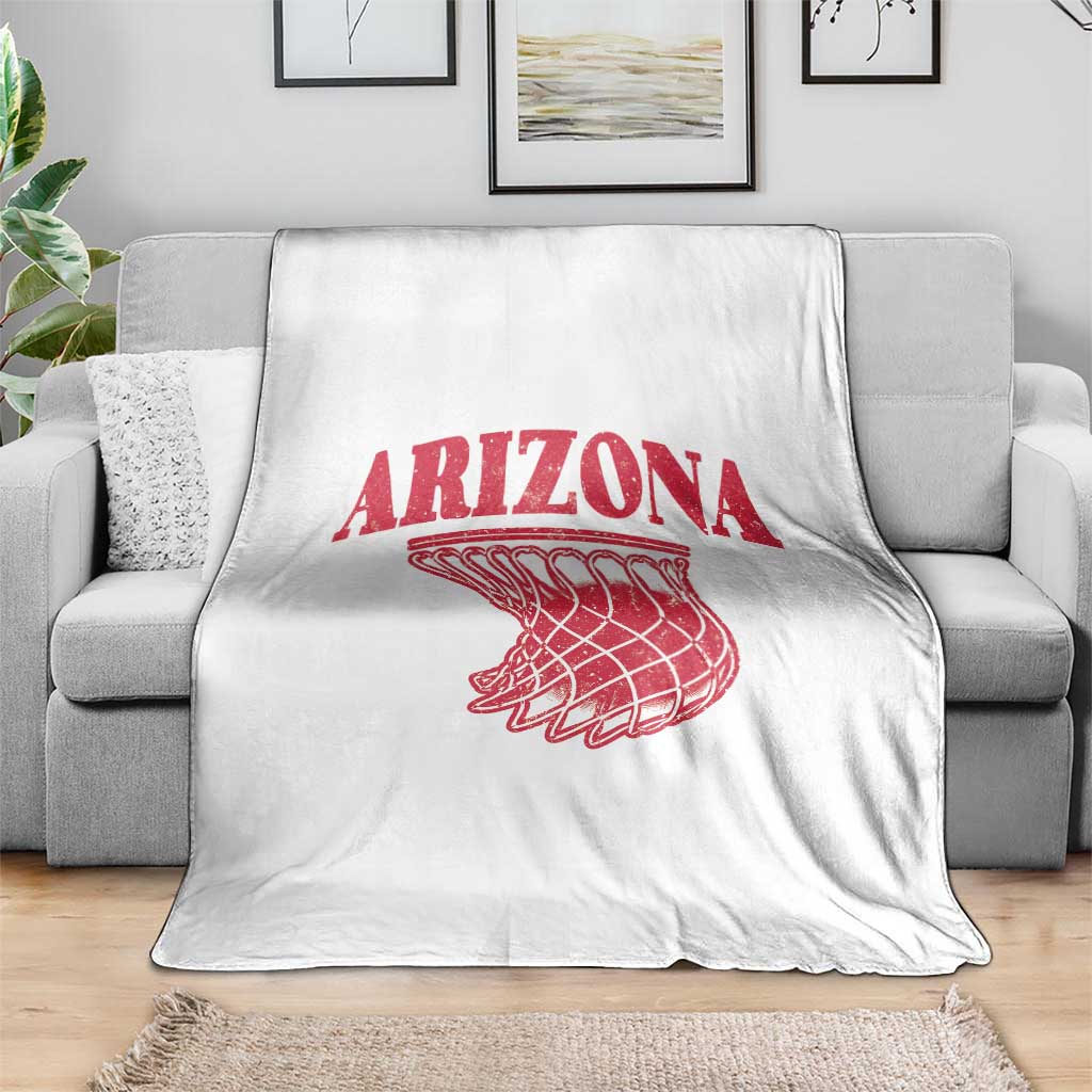 Arizona Fan Throw Blanket Southwest Basketball Sports Lover