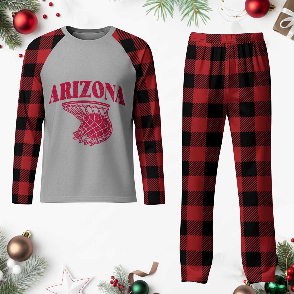 Arizona Fan Plaid Pajama Set Southwest Basketball Sports Lover