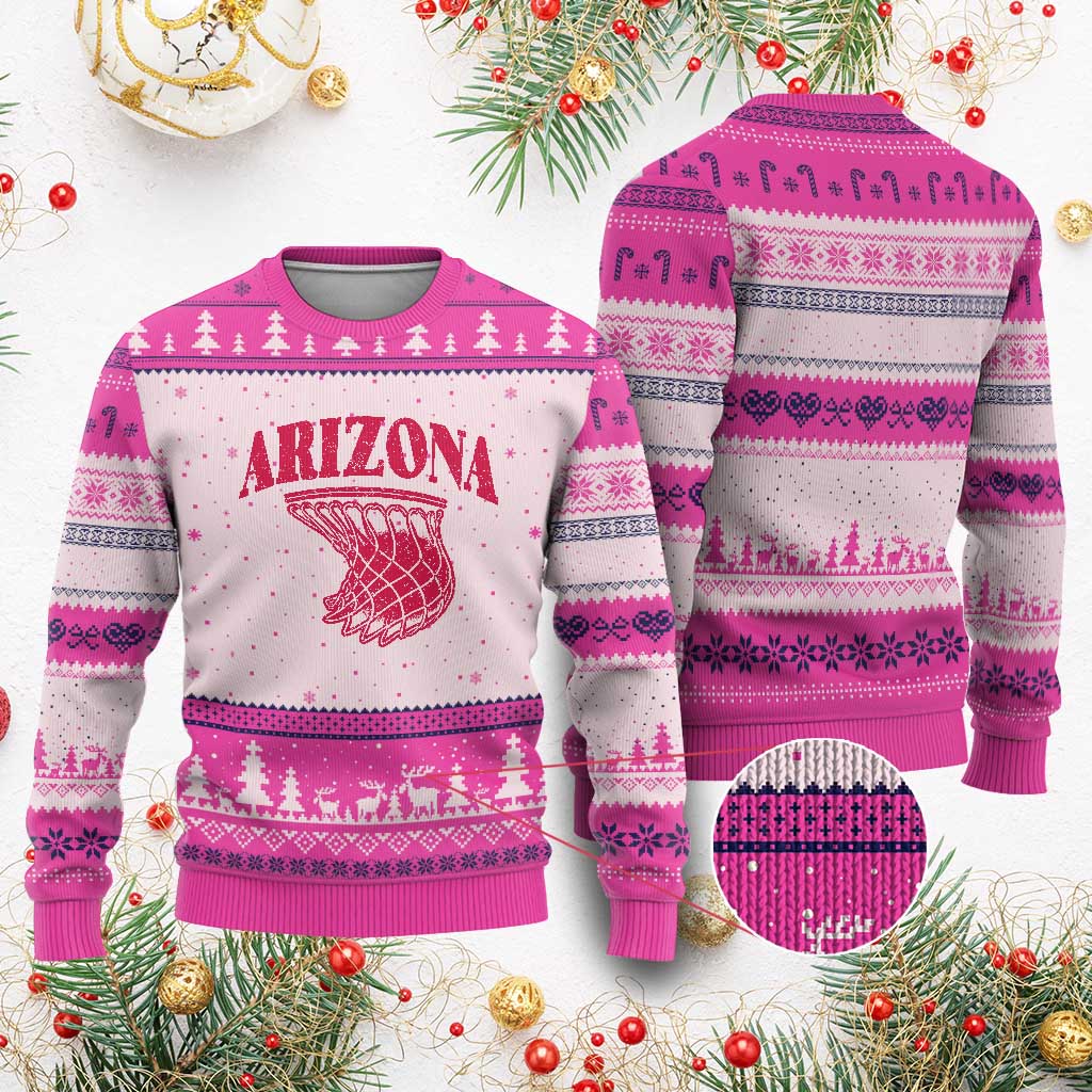 Arizona Fan Ugly Christmas Sweater Southwest Basketball Sports Lover