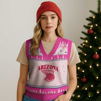 Arizona Fan V-Neck Knit Sweater Vest Southwest Basketball Sports Lover