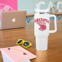 Arizona Fan Tumbler With Handle Southwest Basketball Sports Lover