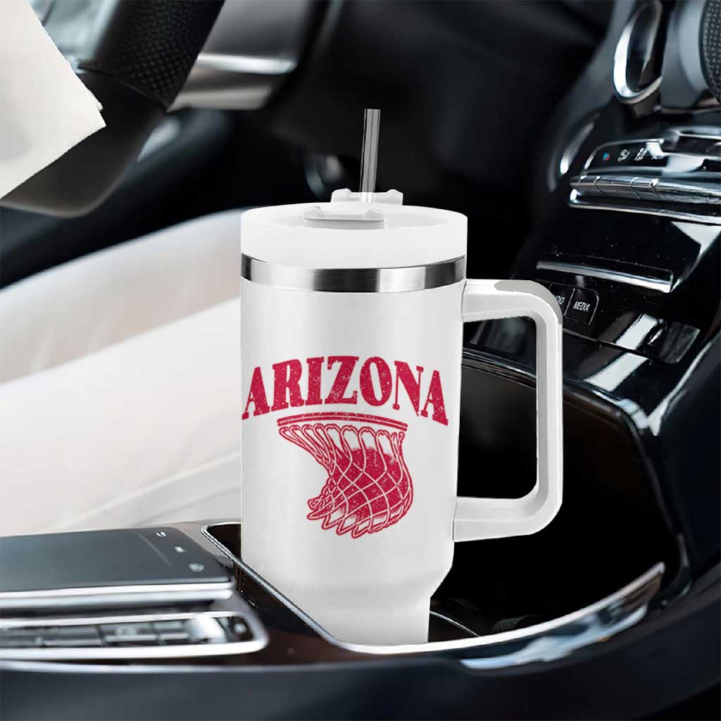 Arizona Fan Tumbler With Handle Southwest Basketball Sports Lover