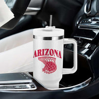 Arizona Fan Tumbler With Handle Southwest Basketball Sports Lover