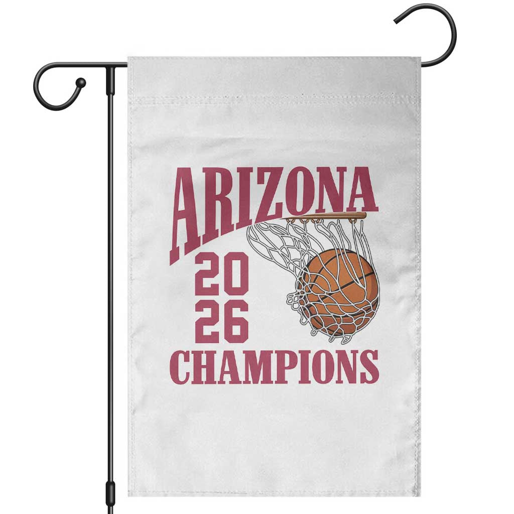 Arizona Champions Garden Flag Gift For Basketball Fan