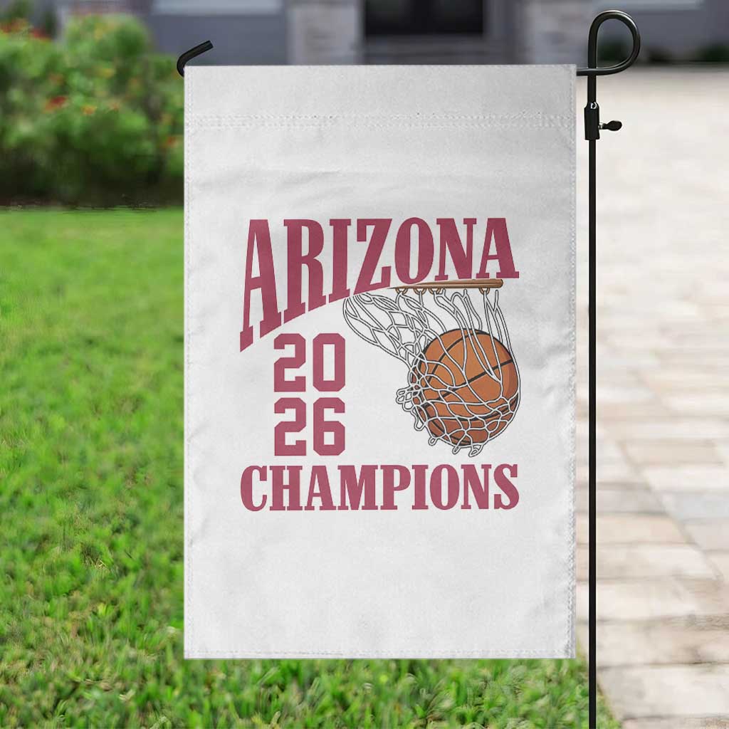 Arizona Champions Garden Flag Gift For Basketball Fan