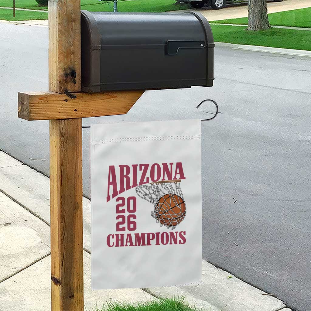Arizona Champions Garden Flag Gift For Basketball Fan