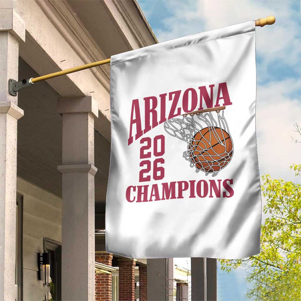 Arizona Champions Garden Flag Gift For Basketball Fan