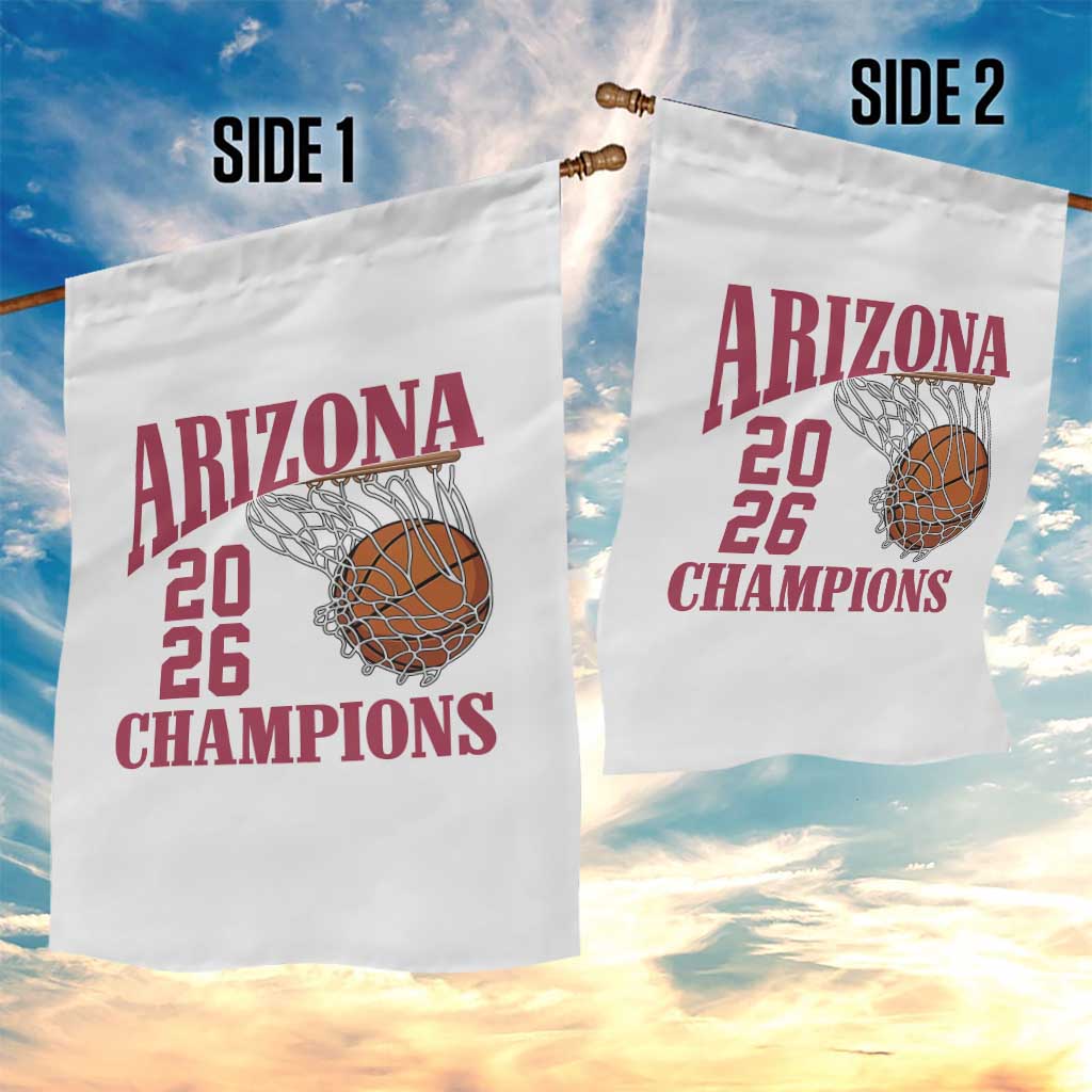 Arizona Champions Garden Flag Gift For Basketball Fan