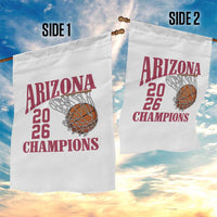 Arizona Champions Garden Flag Gift For Basketball Fan