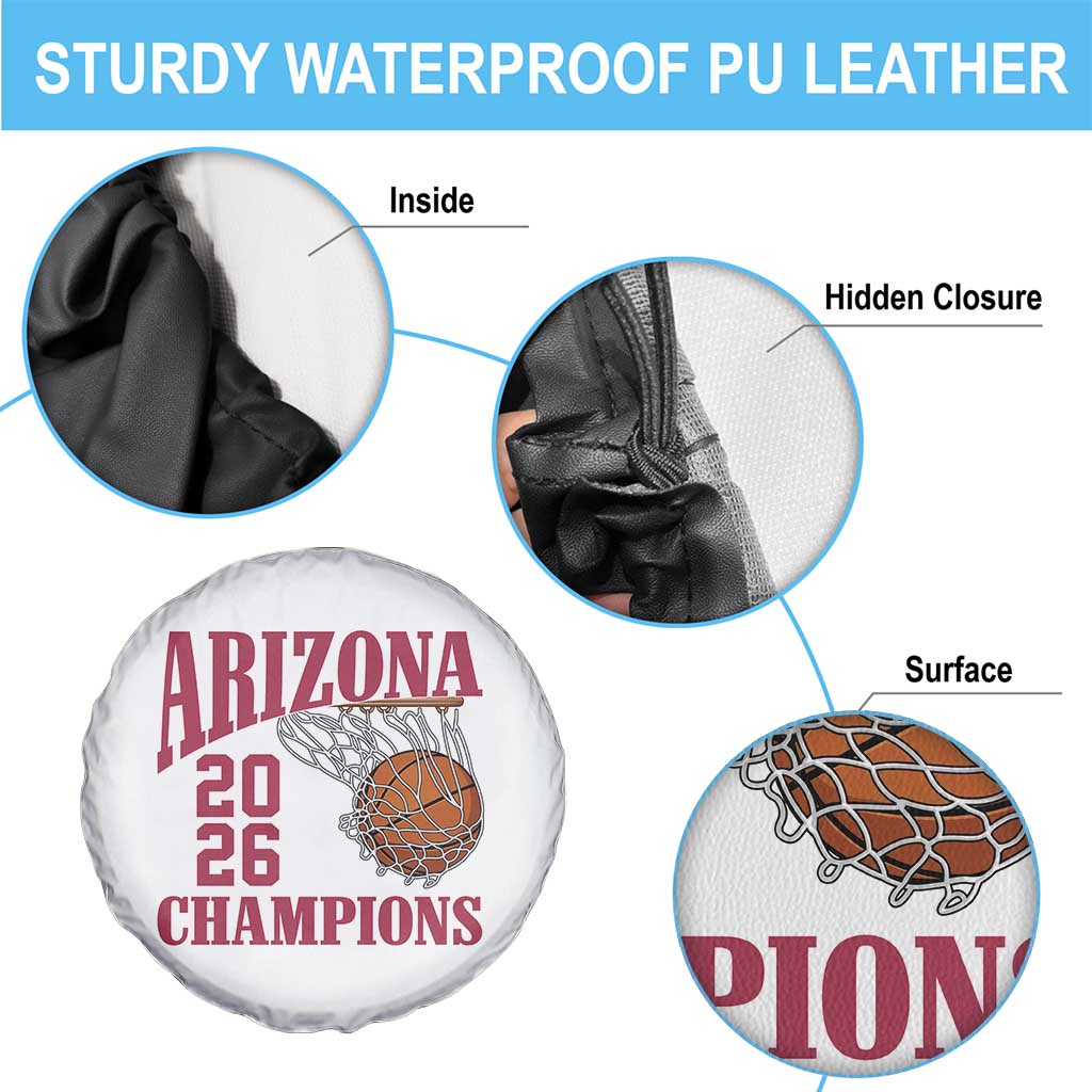 Arizona Champions Spare Tire Cover Gift For Basketball Fan