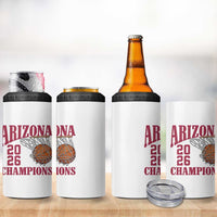 Arizona Champions 4 in 1 Can Cooler Tumbler Gift For Basketball Fan