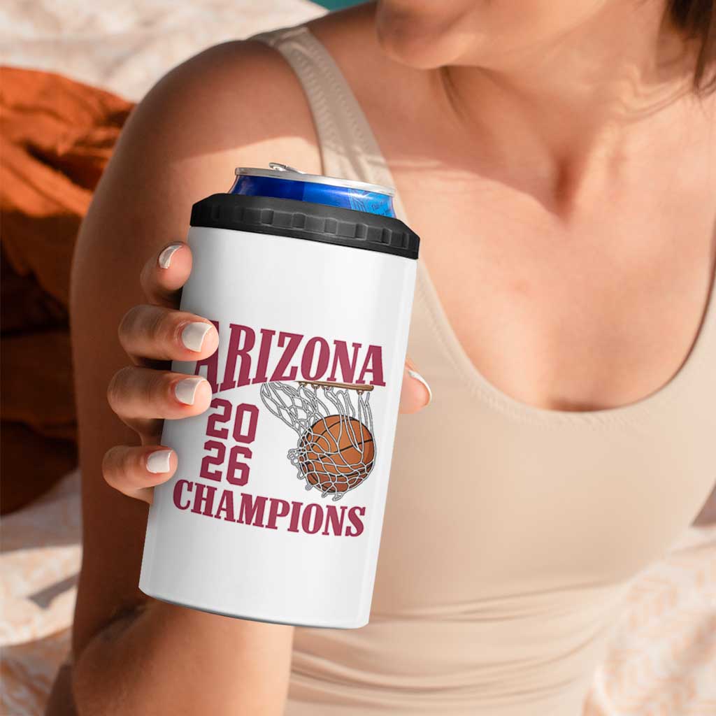 Arizona Champions 4 in 1 Can Cooler Tumbler Gift For Basketball Fan