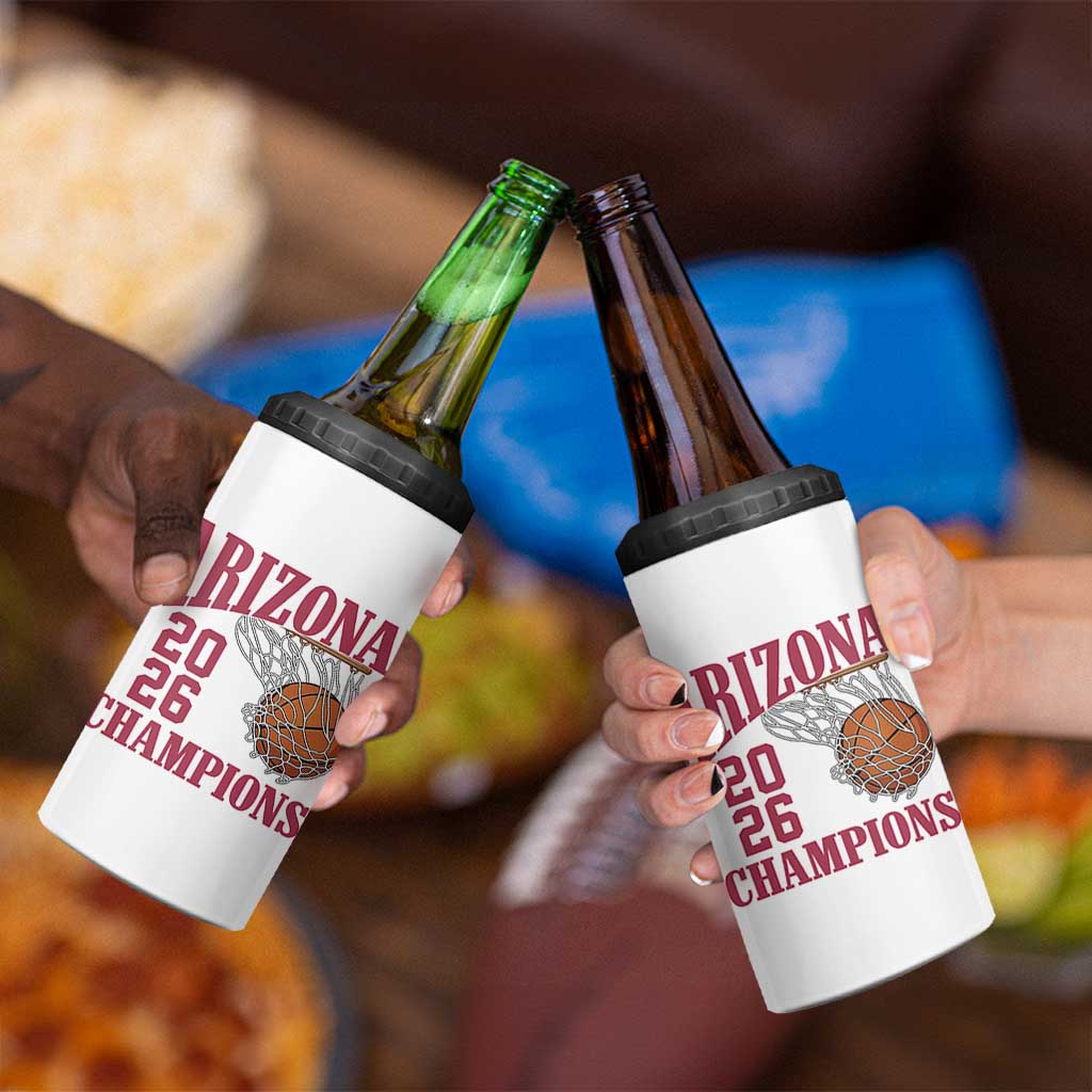 Arizona Champions 4 in 1 Can Cooler Tumbler Gift For Basketball Fan